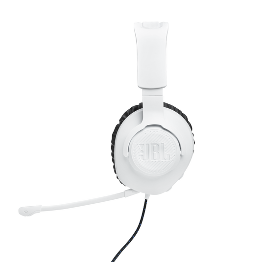 JBL Quantum 100P Console - White - Wired over-ear gaming headset with a detachable mic - Left image number null